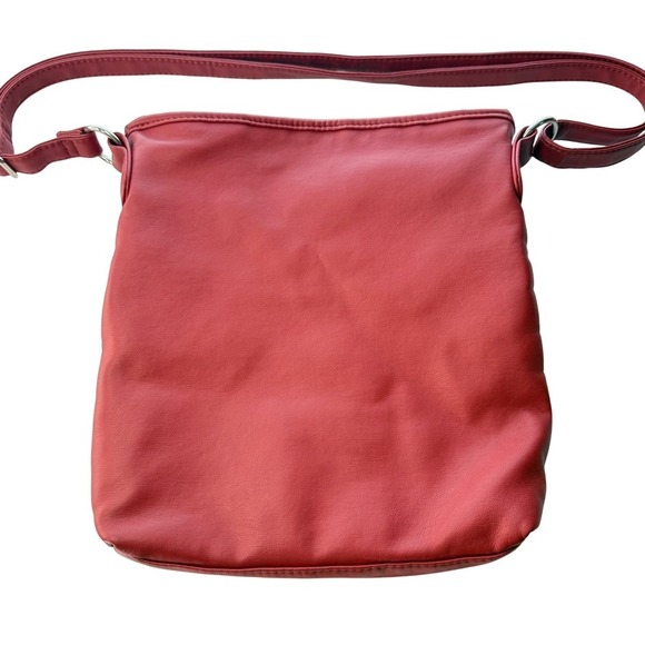 Bueno Crossbody Red Shoulder‎ Bag Purse Multi Zip - Picture 2 of 15